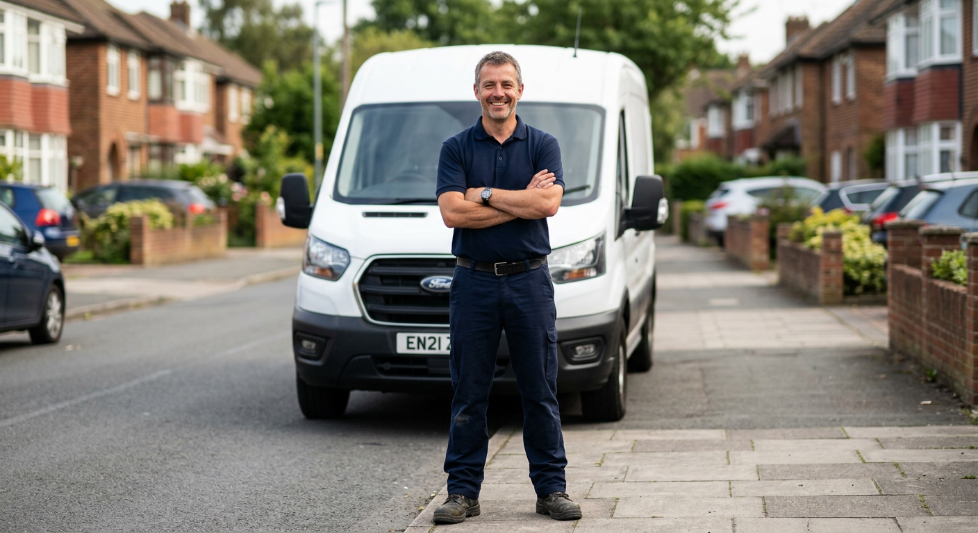 BoilerSense engineer working on a boiler installation